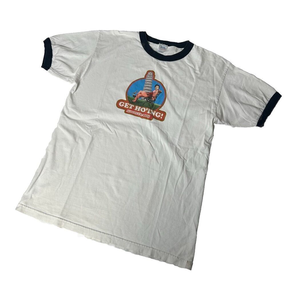 Vintage Y2K Deuce Bigalow Rob Schneider 2005 Ringer Shirt Size L